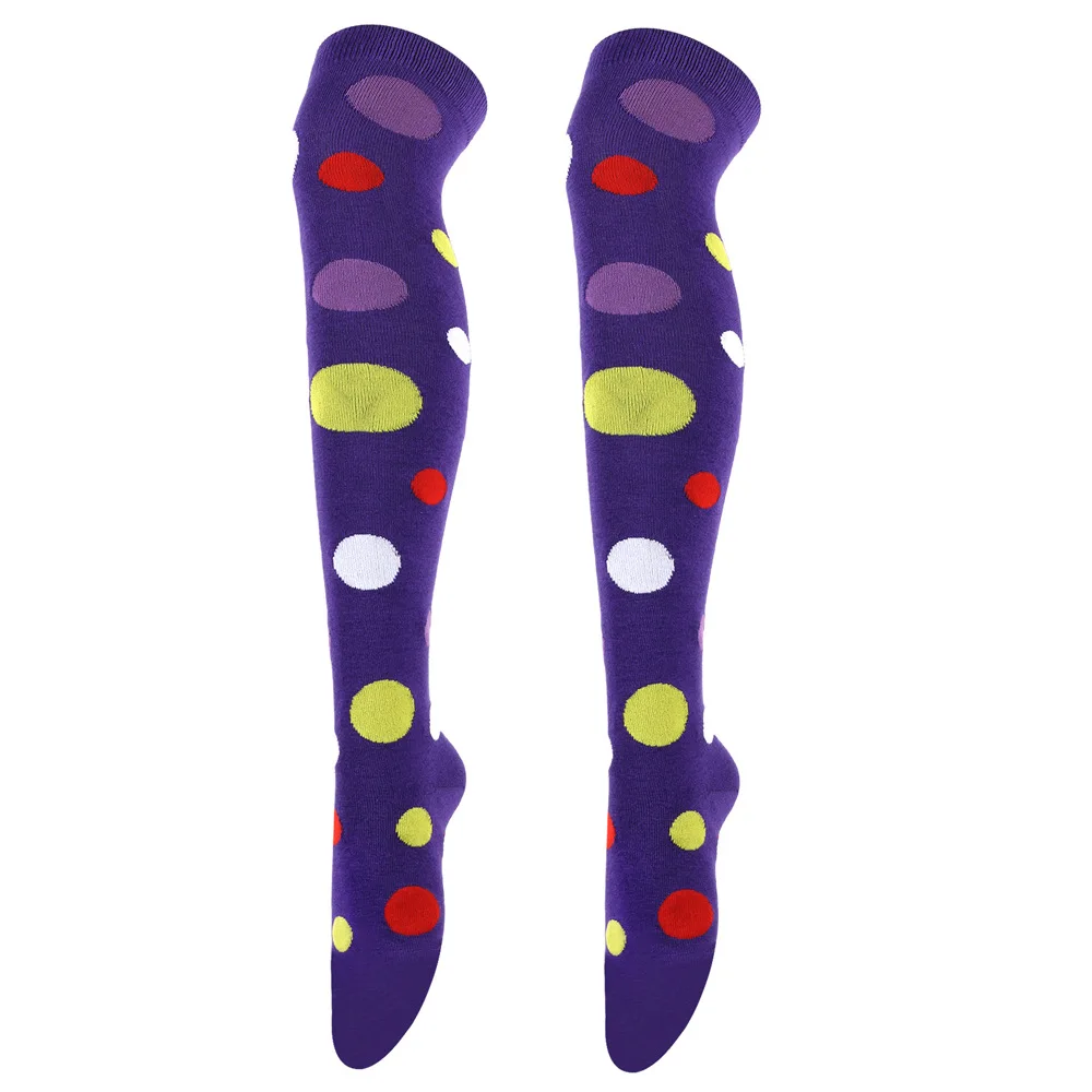 Große gepunktete Strümpfe für Damen, über Knie, hohe lange Socken, bunter Kuh-Druck, Anime-Performance, Cosplay-Requisiten, Party, Festival, Geschenke – Detail 13