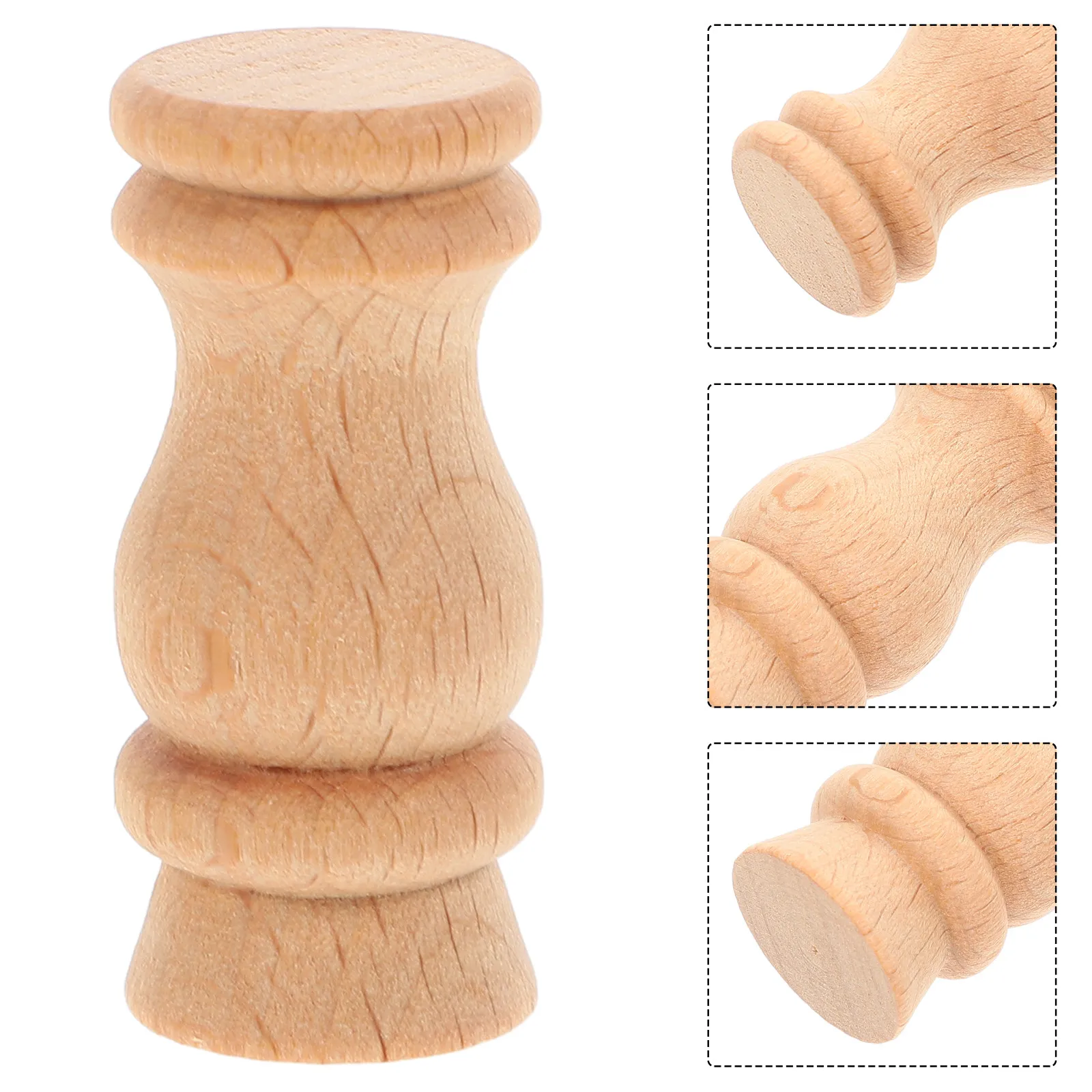 10pcs Vintage Wooden Balusters for Indoor Stairs – Unfinished Craft Spindles for Home Decoration & Rail Replacement