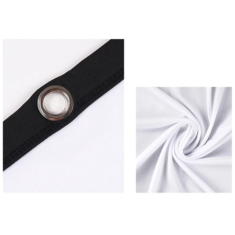 B47C 150 Inch Portable Projector Screen 16:9 Simple Projector Curtain High Density Soft Projection Screen For Home Office