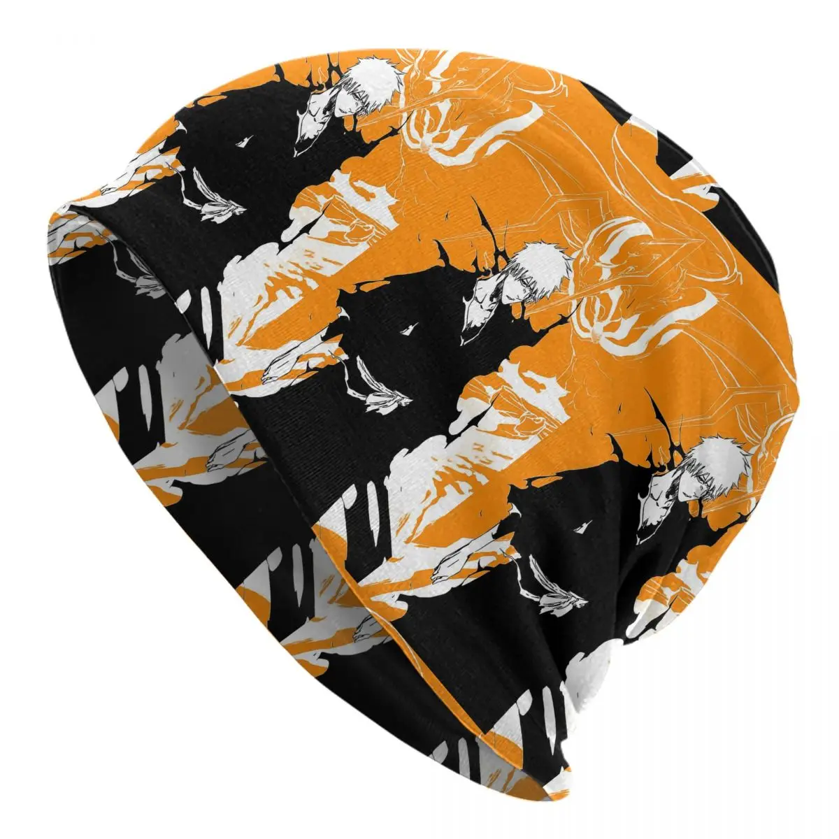 Orange Ichigo Kurosaki Anime Bleach Men Women Adult Beanies Caps Knitted Bonnet Hat Warm Hip Hop Autumn Winter Skullies Hats