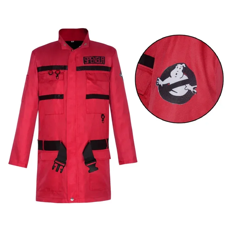 

2025 12 Ghost Cosplay Busters: Frozen Empire 2024 Movie Phoebe Spengler Red Coat Unifrom Party Carnival Halloween Costume