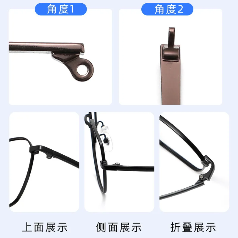 안경다리 1 Pair Glasses Metal Replacement Leg Eyeglasses Temple Arm Sunglasses Replacement Leg Repair Eyewear Accessories