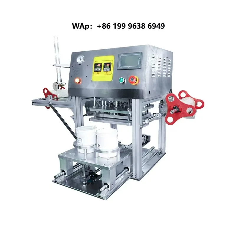 High Quality Electric Semi-Automatic Plastic Cup Sealer Machine for Table Top Bubble Tea Cans Case Cartons