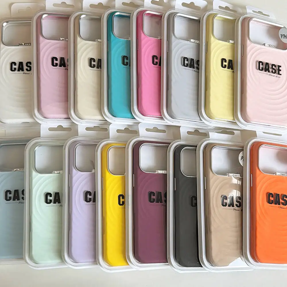 Fashion Liquid Silicone Water Ripple Phone Case For IPhone 18 17 16 15 14 Pro Max For Magsafe Wireless Charge Magnetic Cover