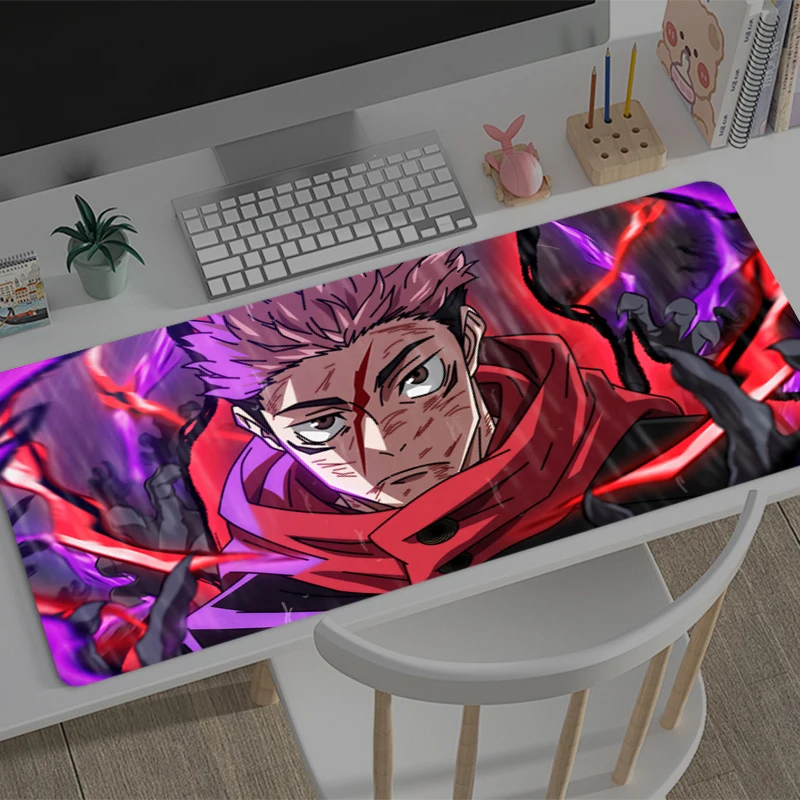 Gaming Mouse Pad J-jujutsu Kaisen Yuji Gamer Computer Accessories Keyboard Table Mat Mousepad Company Desk mat PC Anime Mousepad
