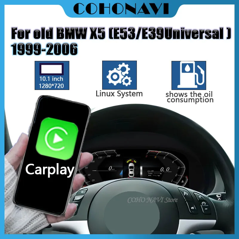 

Lcd Digital Dashboard Cluster Digital For 1999-2006 BMW old X5(E53/E39 Universal) Car speed table Virtual Cockpit Instrument