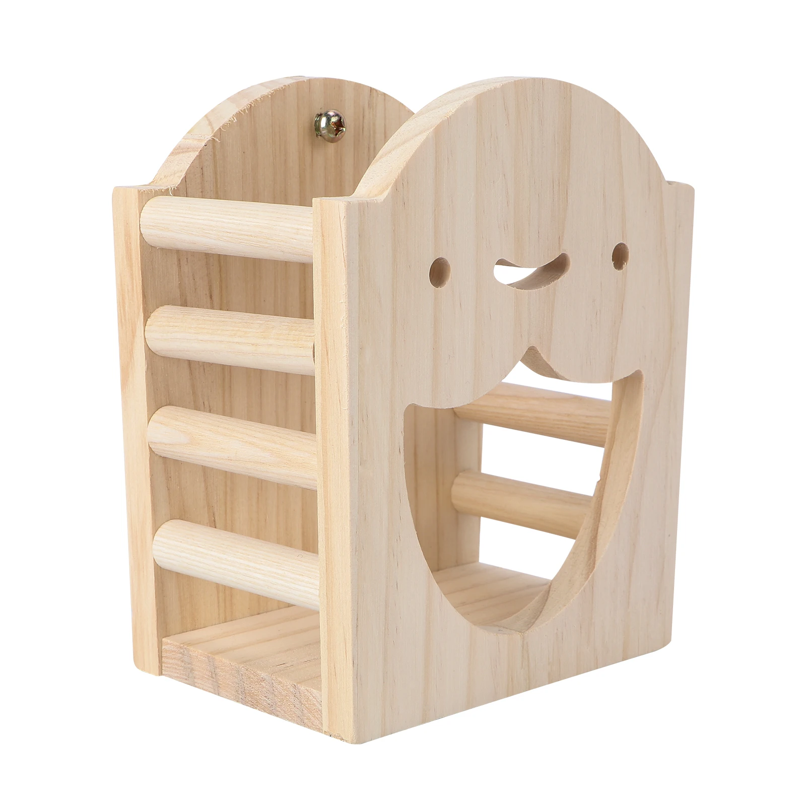 

Wooden Straw Food Bowl Pet Rack Rabbit Hay Feeder Cage Guinea Pig Small Animal Feeding Safe Material Compact Easy Install