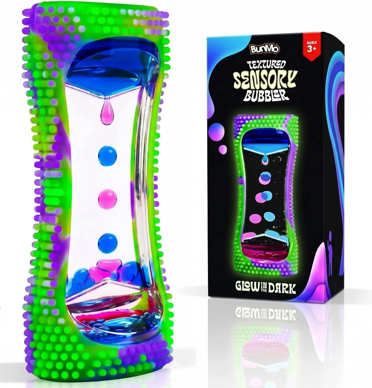 

Glow-in-the-Dark Liquid Motion Bubbler – Sensory Fidget Toy for Kids & Adults, Calming Visual Experience, Portable Desk Toy