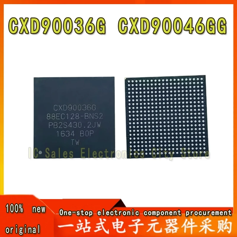 (1piece)100% test very good product CXD90036G CXD90046GG bga chip reball with balls IC chips