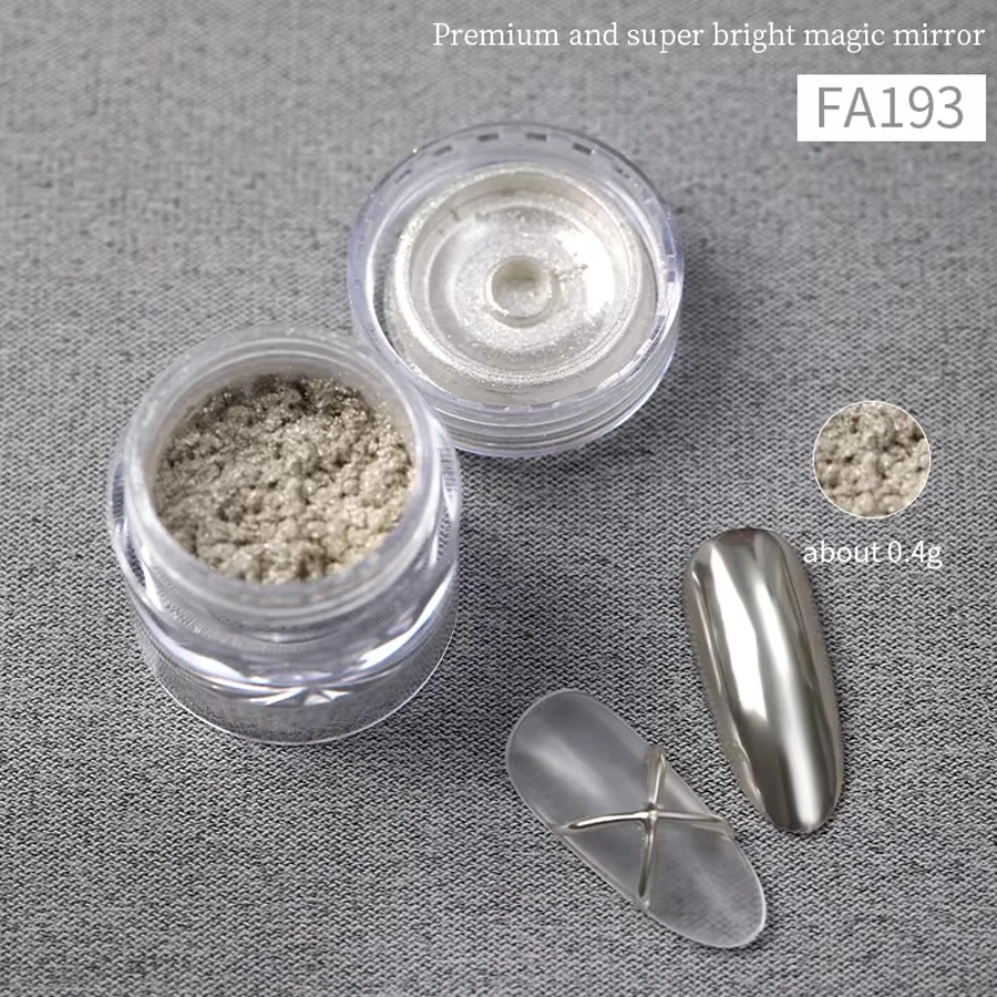 6-color mirror golden laser magic mirror powder nail dust mirror aurora powder retro gothic style nail powder