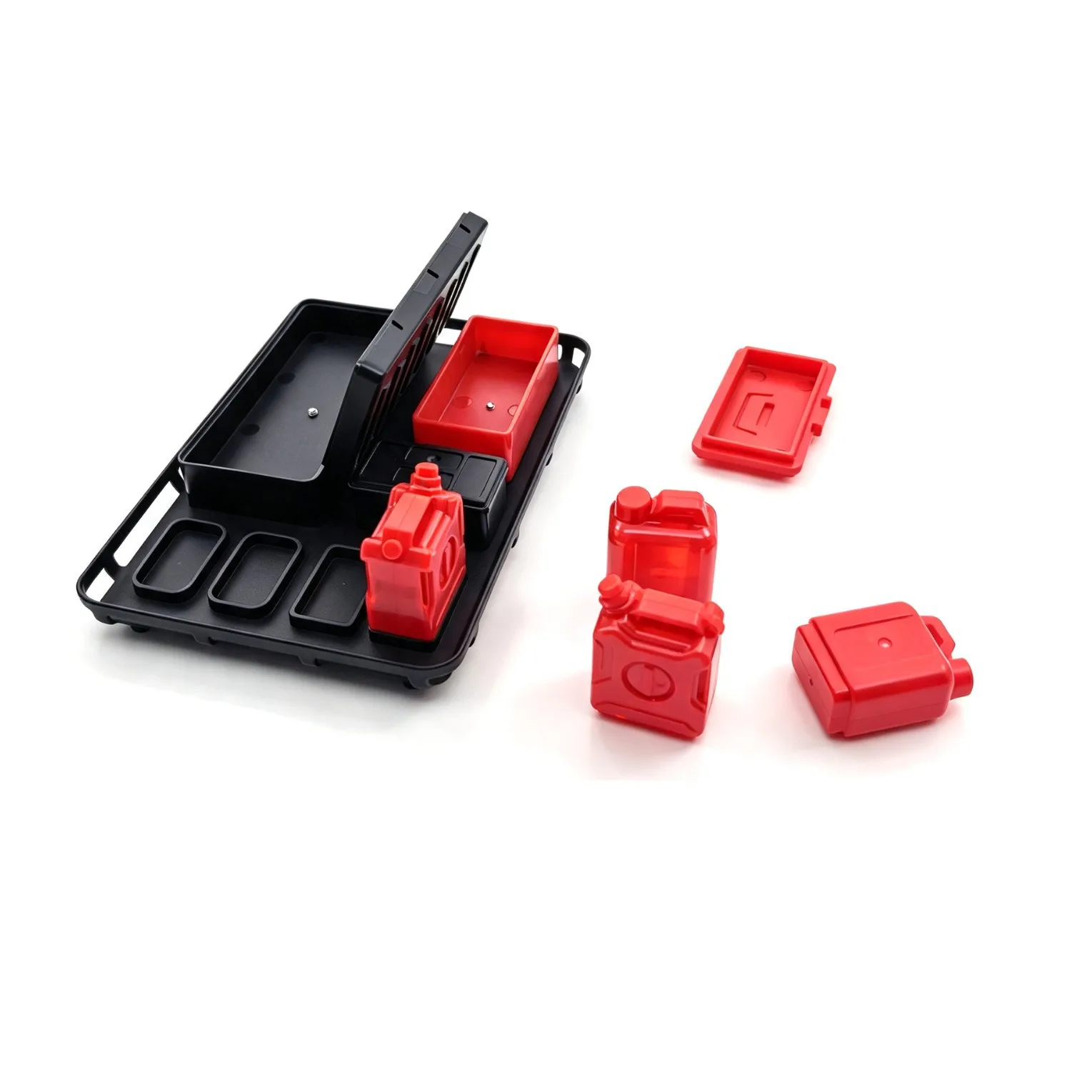 Austarhobby 1/24 Crawler Simulation Plastic Roof Rack Ladder Fuel Tank Sand Plate Complete Set Accessories for TRX4M SCX24 FCX2