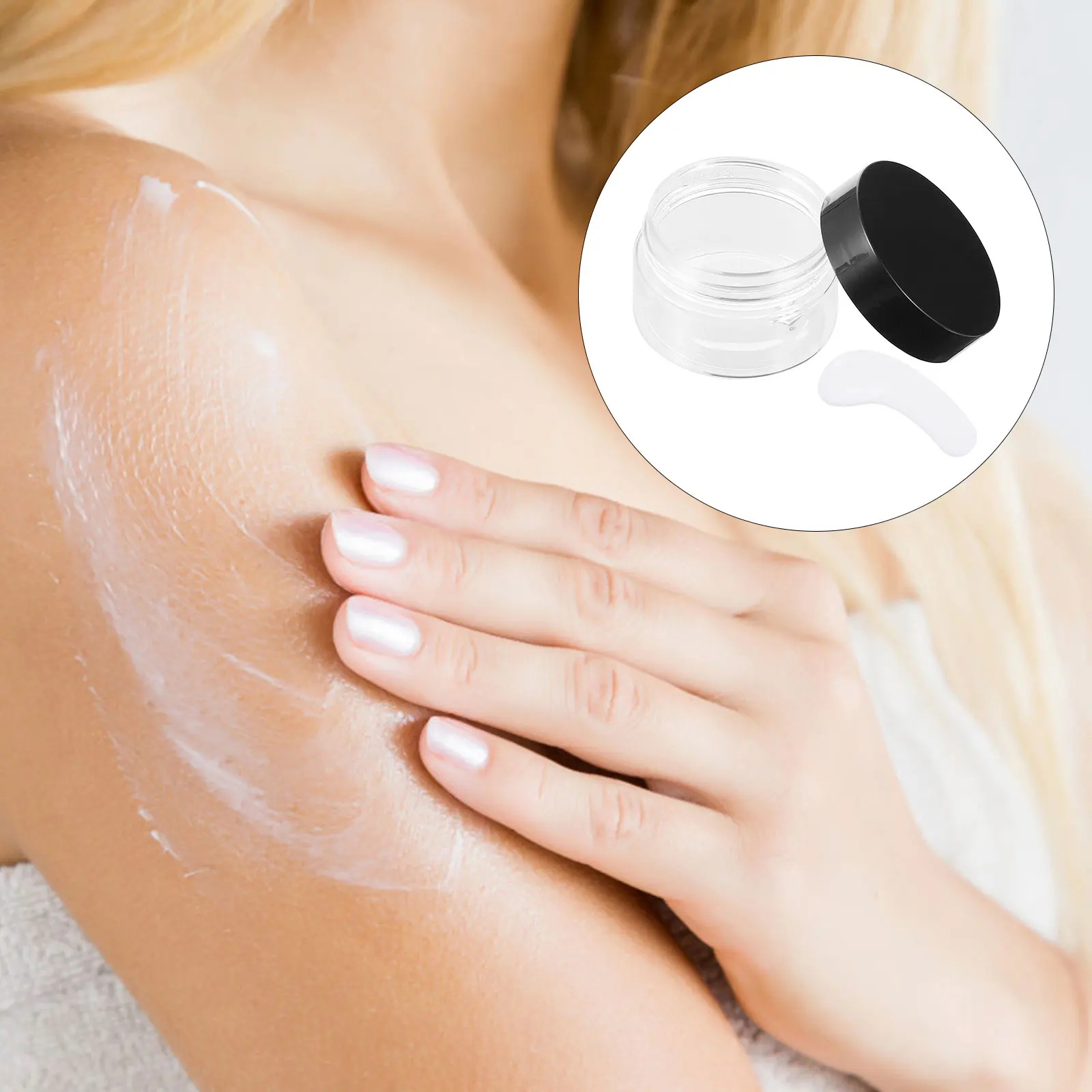 

110Pcs Cream Holders Facial Mask Spoon Spatulas Empty Jars Portable Travel Containers Jar Cream Container