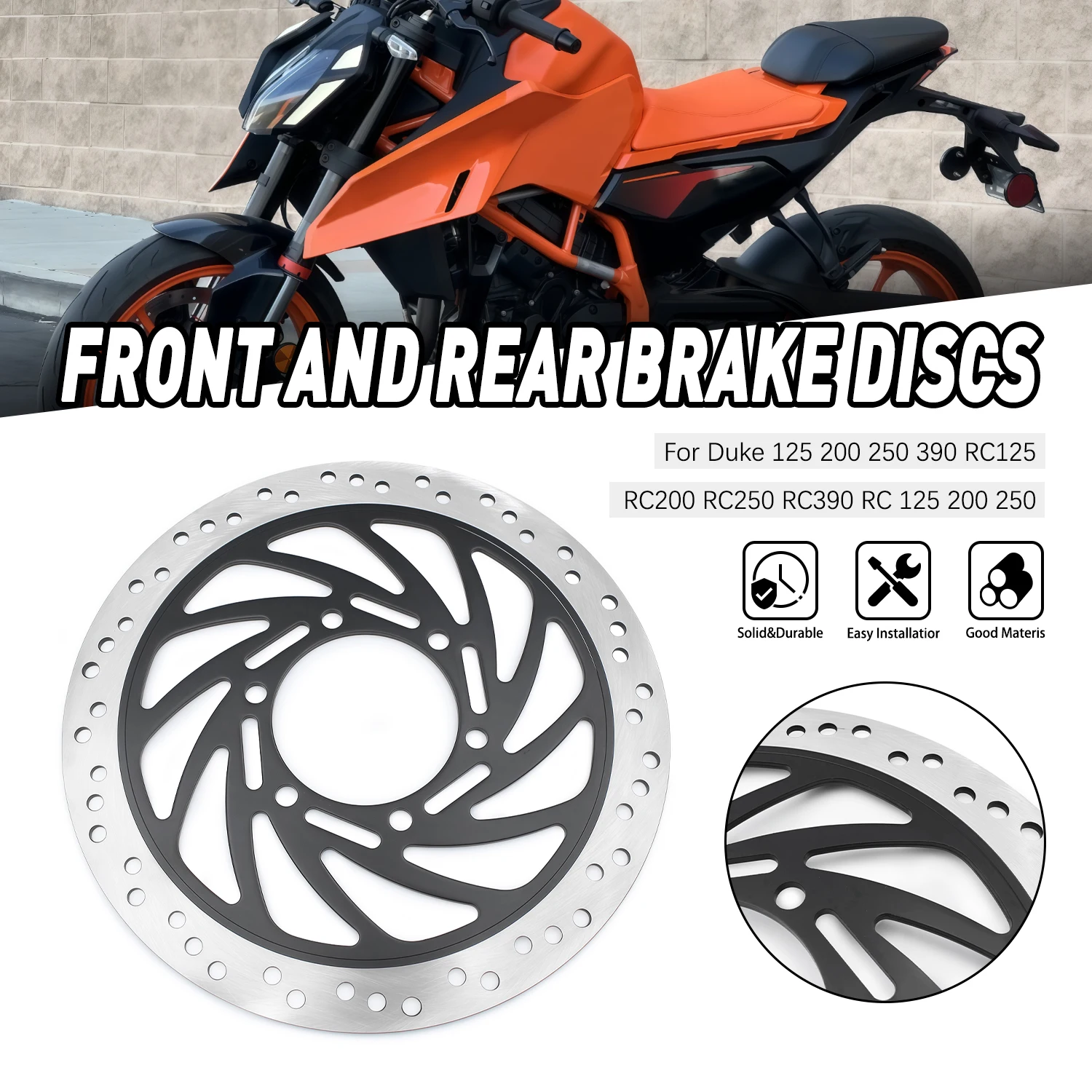 

230mm 330mm Motorcycle Front Rear Brake Disc For Duke 125 200 250 390 2011-2020 RC 125 200 390 2014-2020 Accessories