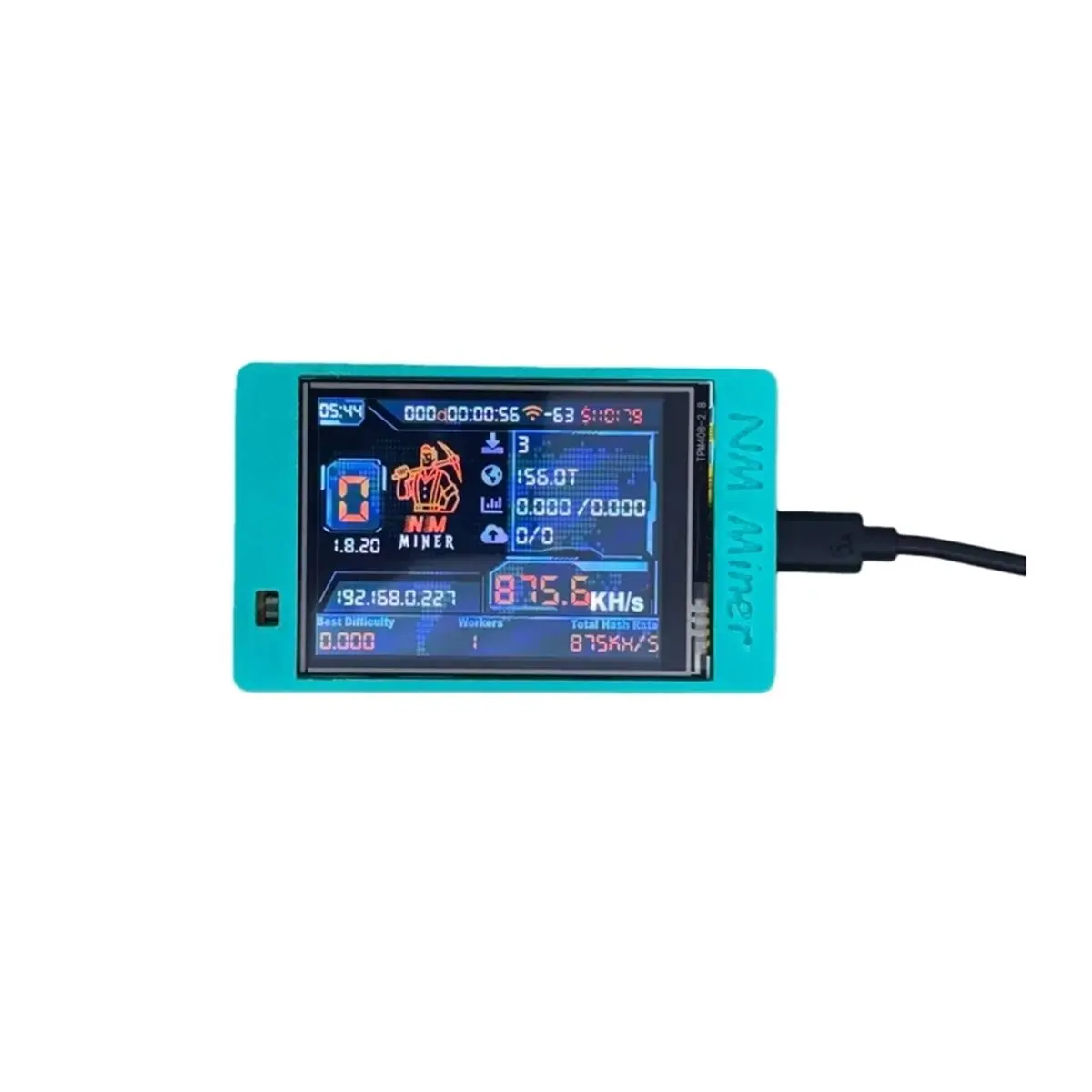 

Обновление NerdMiner V2 NMMiner 2,8-дюймовый дисплей 1060KH/S Solo Crypto Mining Machine для домашнего использования BTC Bitcoin Lottery Miner