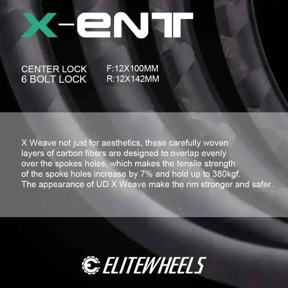 ELITEWHEELS ENT X WEAVE カーボンホイール ELITEWHEELS ENT X WEAVE カーボンホイールセット ロードディスク