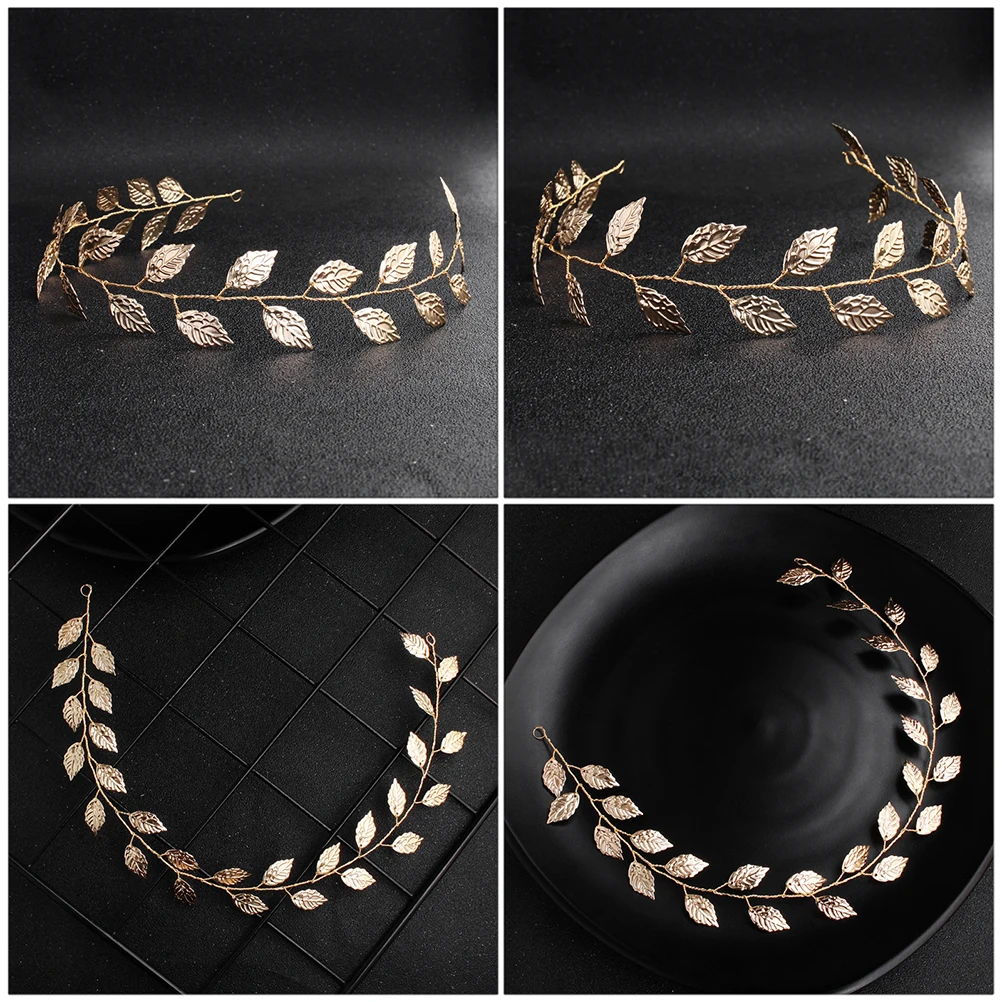 

Headb Wedding Hair Accessory Bridal Photo Headdress Lightweight Safe Durable H made Leaf Decor Design Exquisite Detail