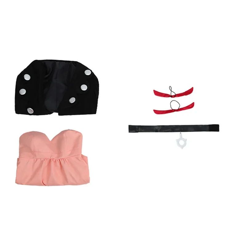 New Sword Shield Costume Women Girls Dress Spikemuth Galar Trainer Marnie Mary Game Cosplay Wig FD1;6 - view 6
