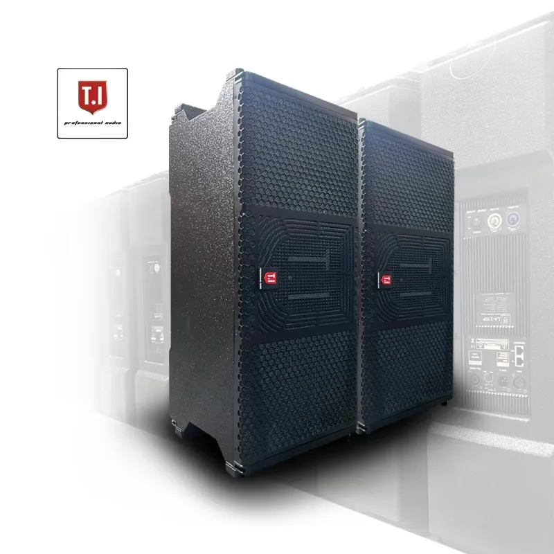 1600W Peak Dual 10 Inch Waterproof Line Array Speaker, Two-Way Passive High Power Audio System for Stage Live Shows