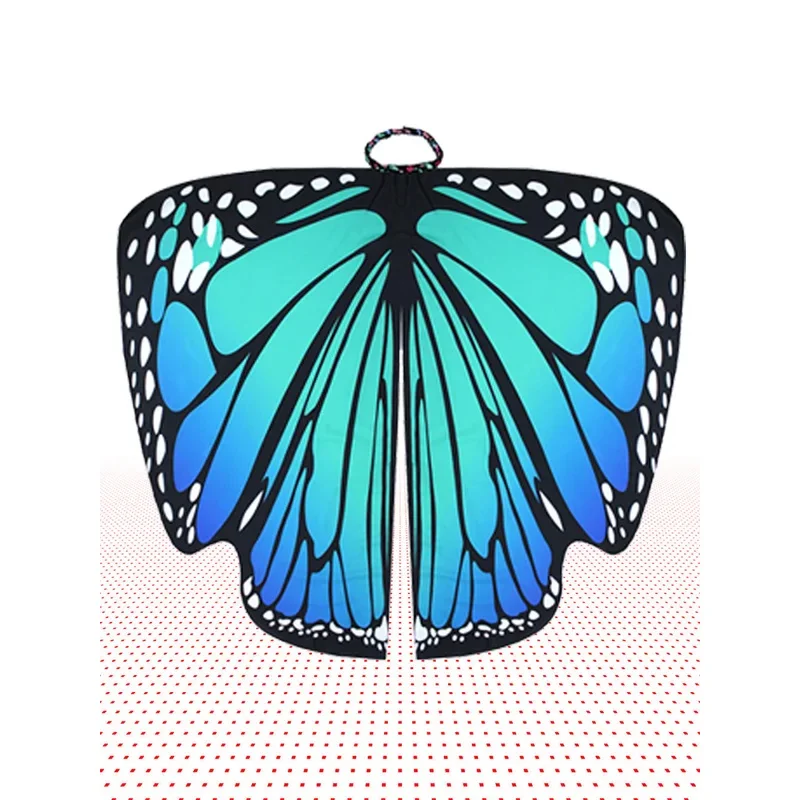 Cos Butterfly Cloak Decoration Spinning Cloak European and American Belly Dance Big Butterfly Wings Novelty and Cute