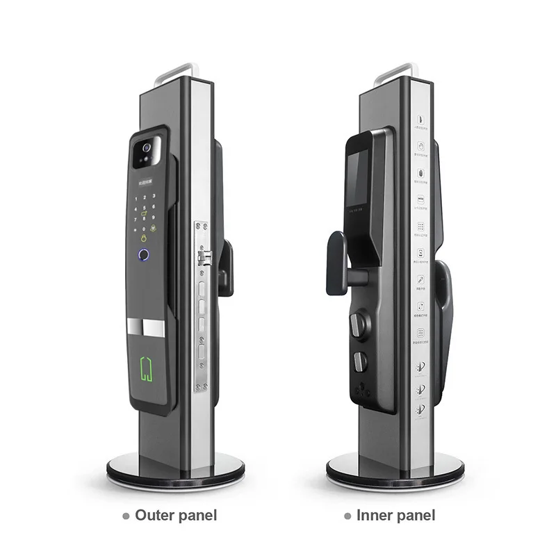 Smart Keyless Entry Door Lock with 3D Face ID Electronic Fingerprint Mortise Safe Lock Passwordfor Home Securi