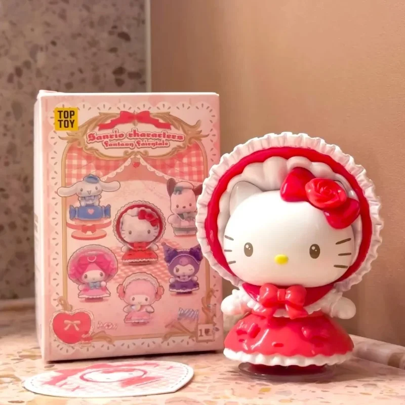 

Hello Kitty Sanrio Family Qimeng Fairy Tale Series Kuromi слепая коробка милый настольный орнамент подарок ﻿