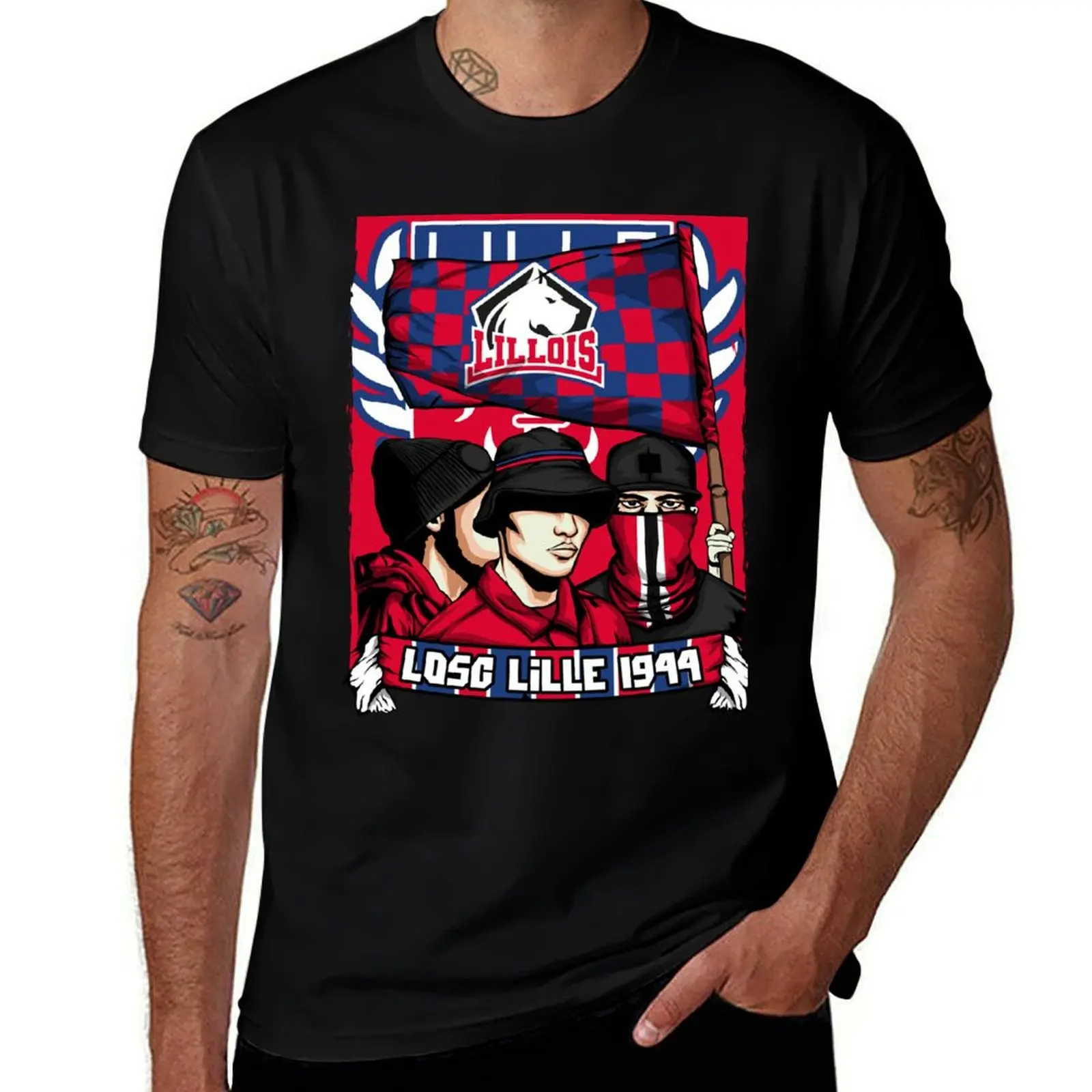 

ultras lille T-Shirt man clothes basketball graphic tees Louboutins heavyweights black t shirts for men
