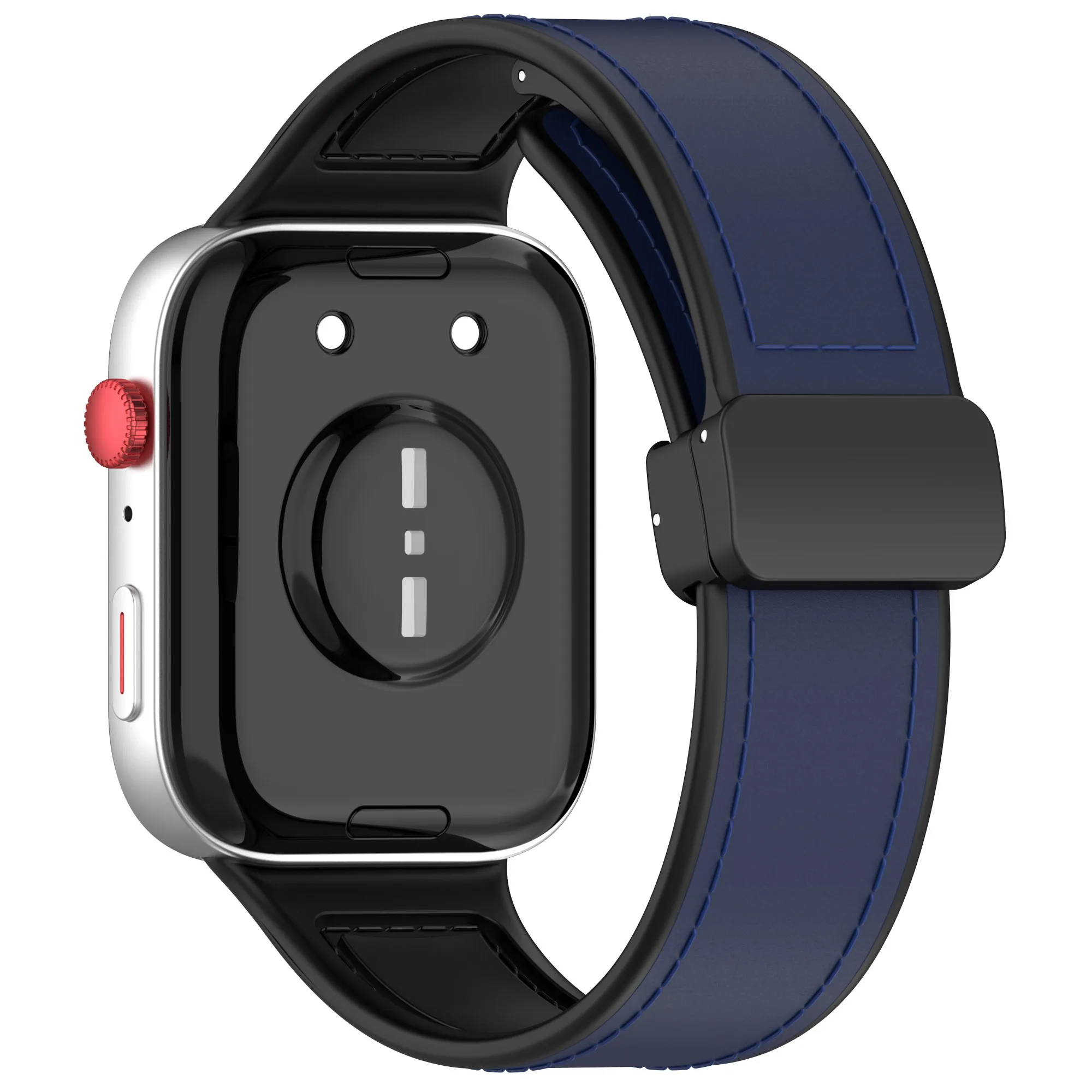 Correa de cuero con hebilla plegable magnética D para Huawei Watch Fit 3, correa para HUAWEI Fit3, pulsera deportiva