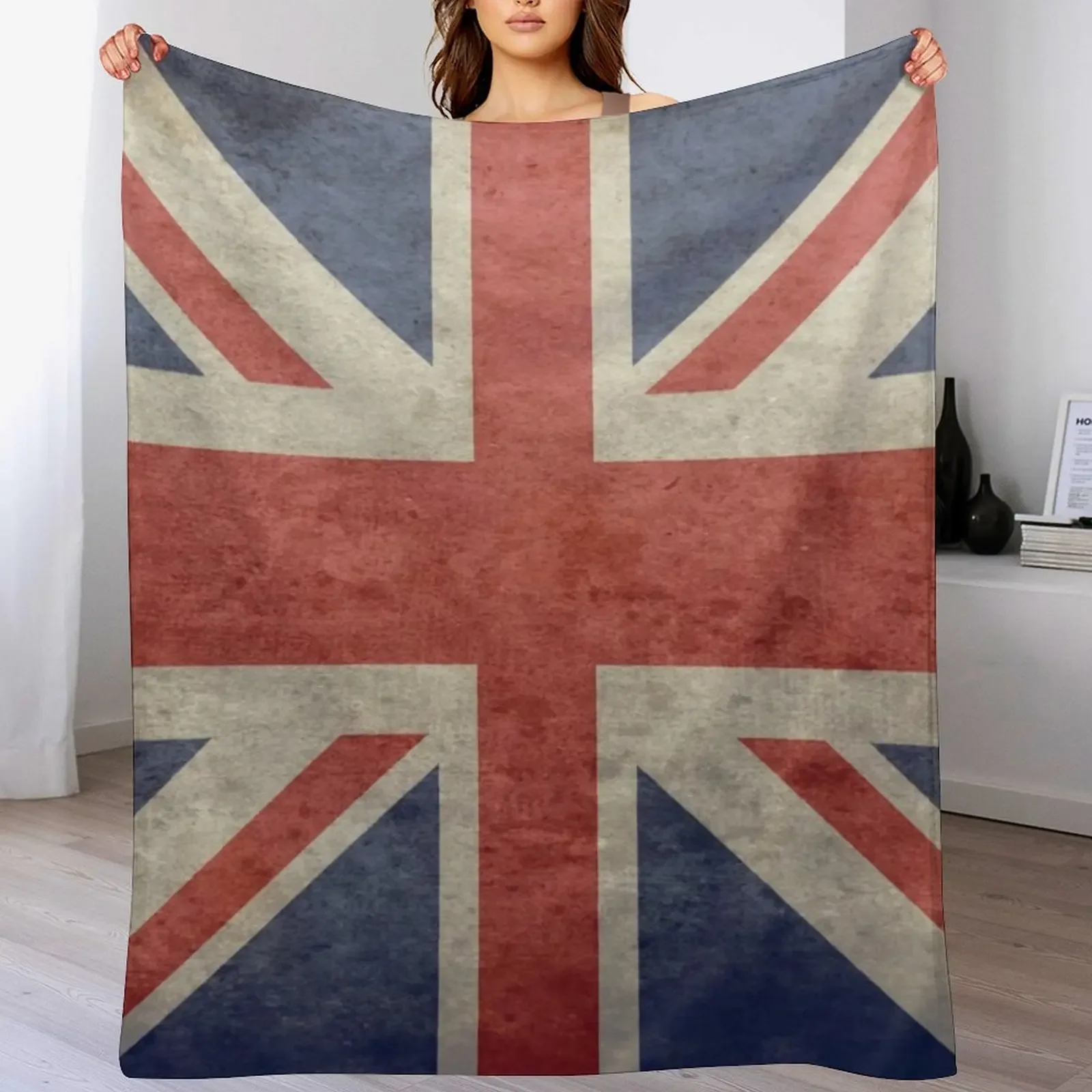 Union Jack Throw Blanket Year Round Soft Comfortable Blanket for Home