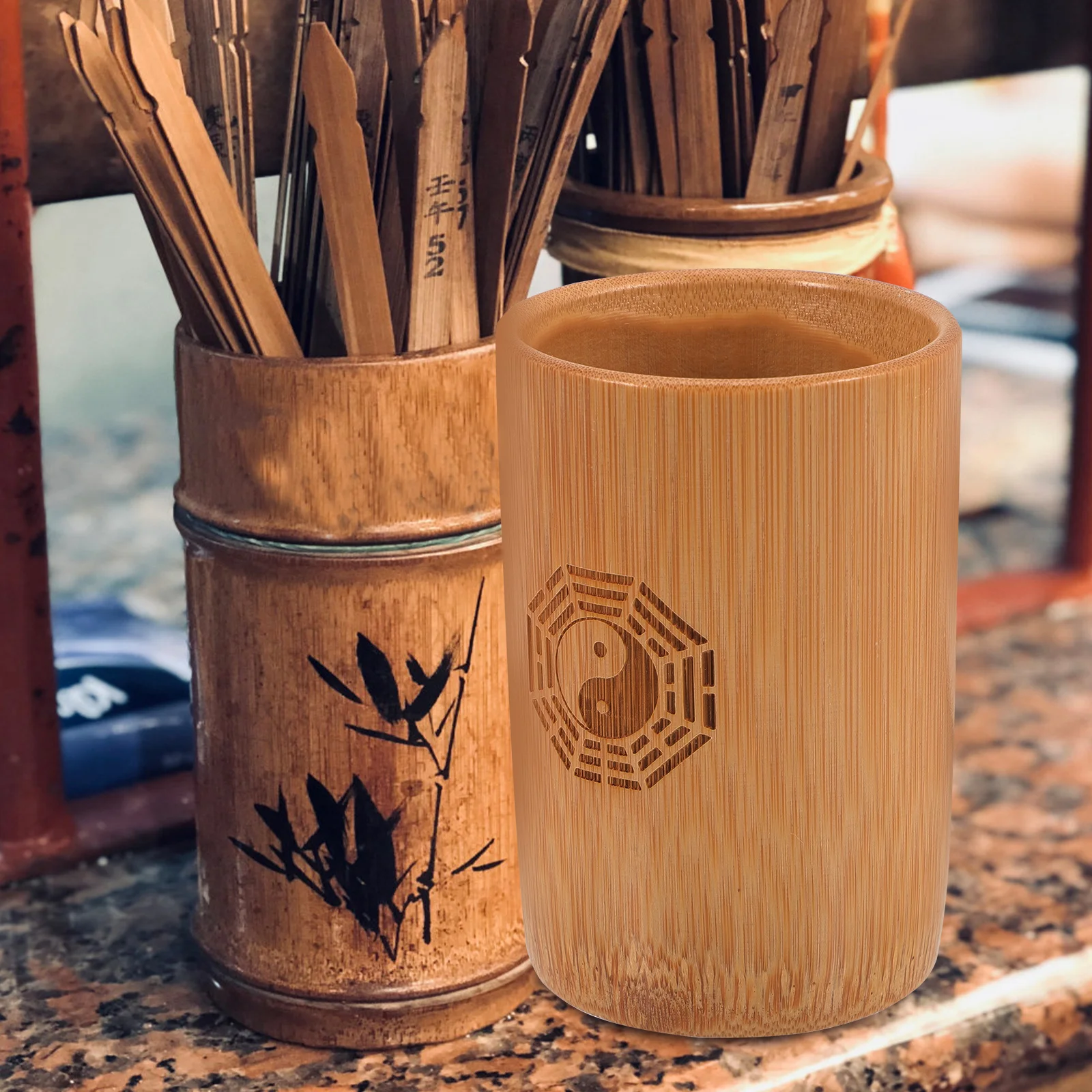 

divination game bamboo pot divination pot set bamboo fortune-telling bucket fortune-telling game
