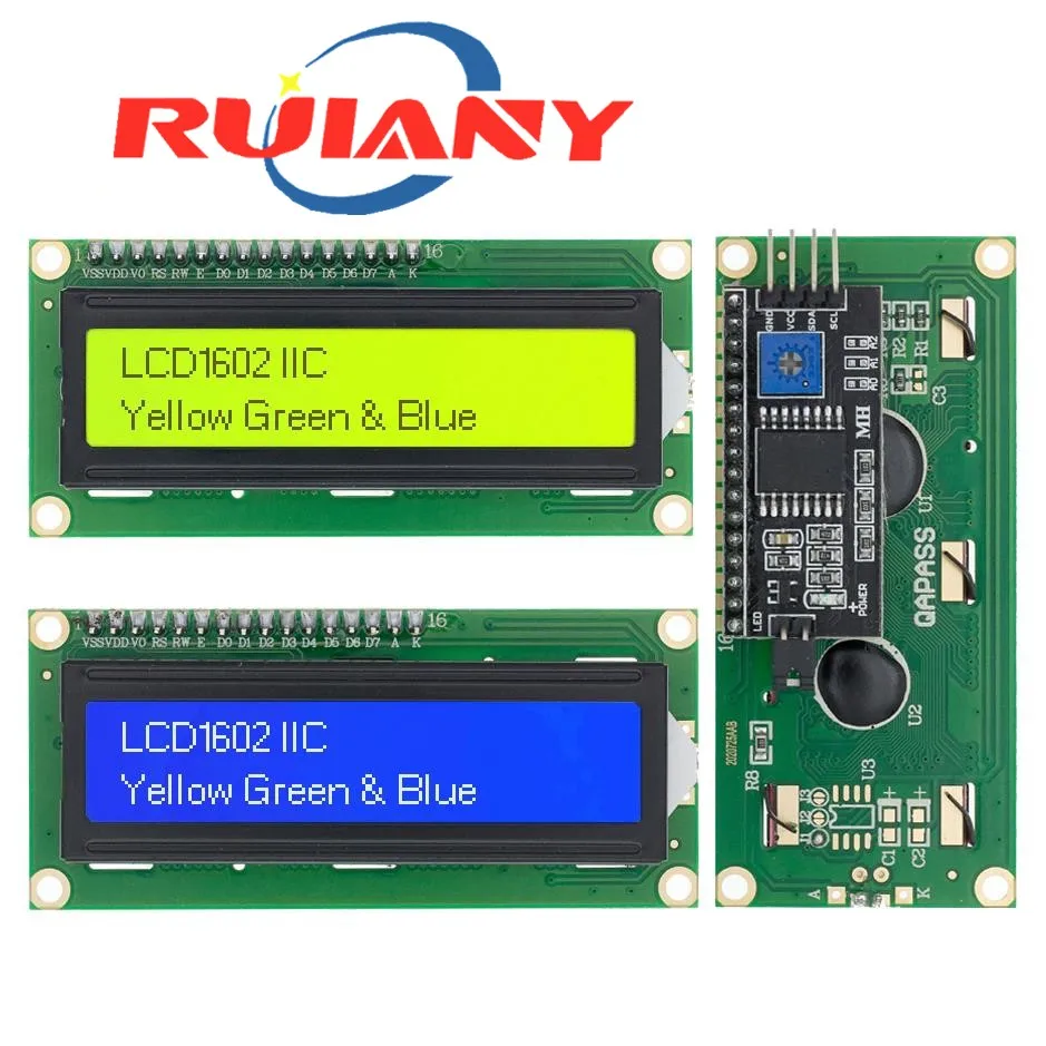 

ЖК-дисплей LCD1602 для Arduino, 1602 дюйма, 16x2 знака, PCF8574T, PCF8574, интерфейс IIC I2C, 5 В