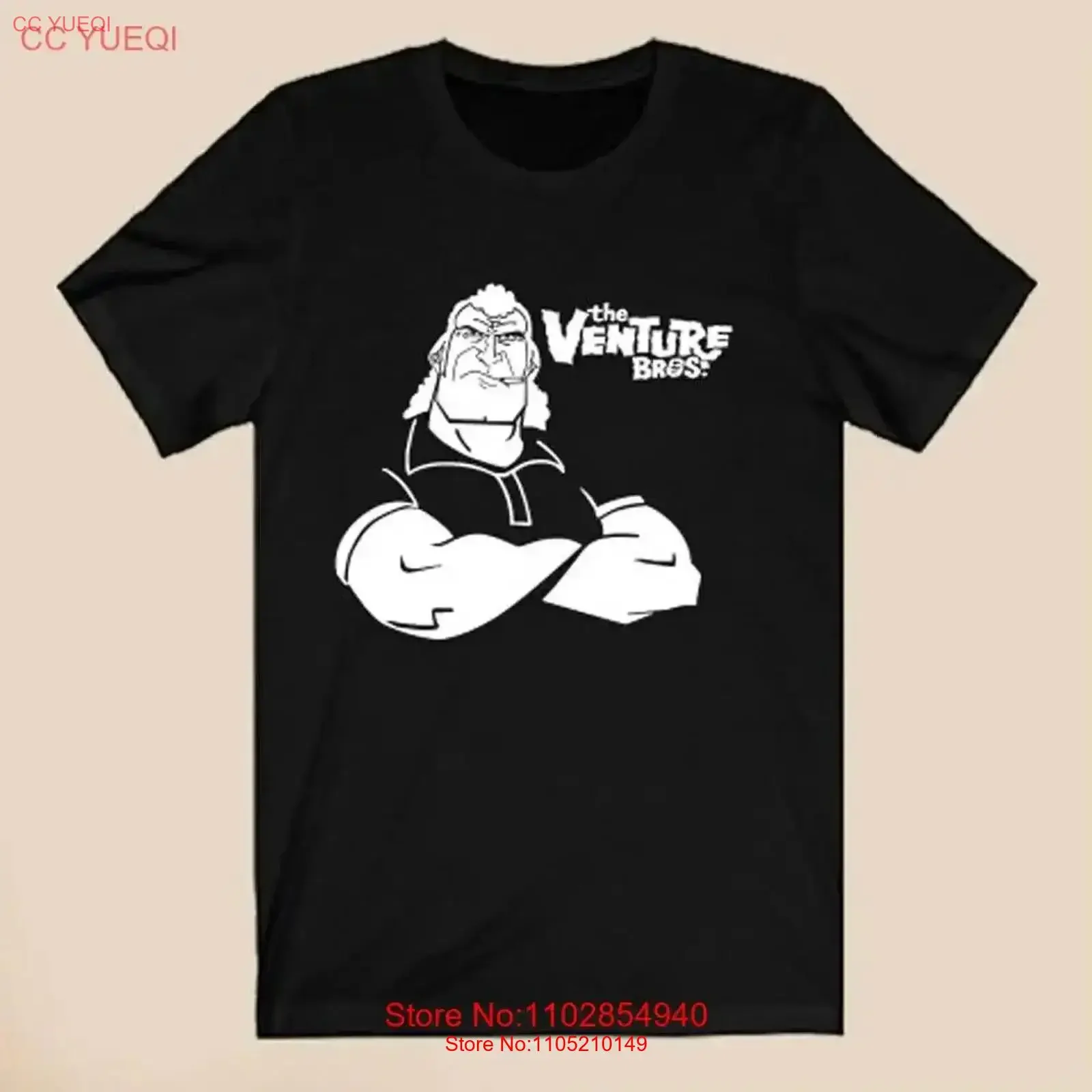 Venture Bros Brock Samson Logo Men's Black T Shirt Size S 3XL vintage Washed fashion designer clothes streetwear Unisex
