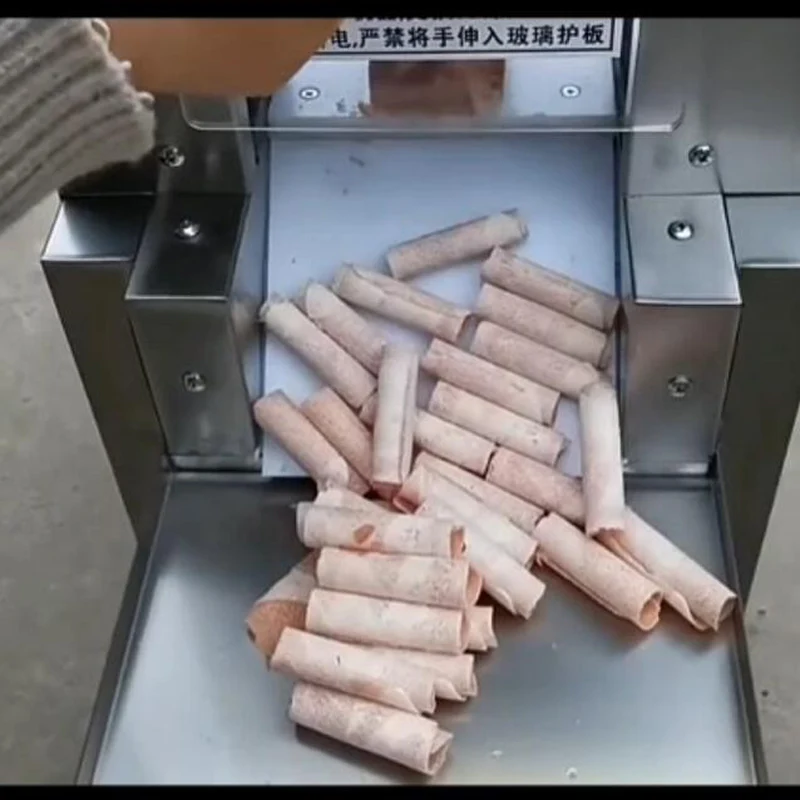 

Машина для нарезки замороженного мяса 110В/220В для ресторанов, столовых, нарезки баранины, бекона, ветчины, с регулировкой толщины нарезки 0-50 мм