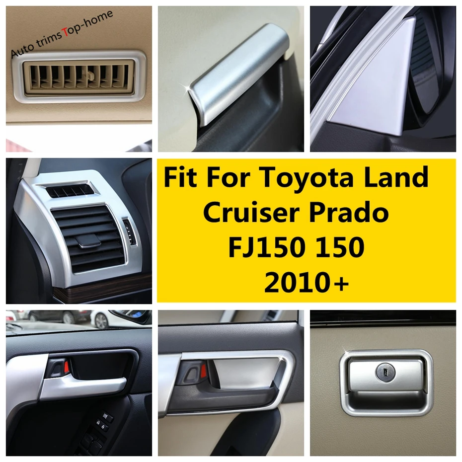 

Air Outlet AC Vent Armrest Box Pillar A Decor Frame Cover Trim Accessories For Toyota Land Cruiser Prado FJ150 150 2010 - 2020