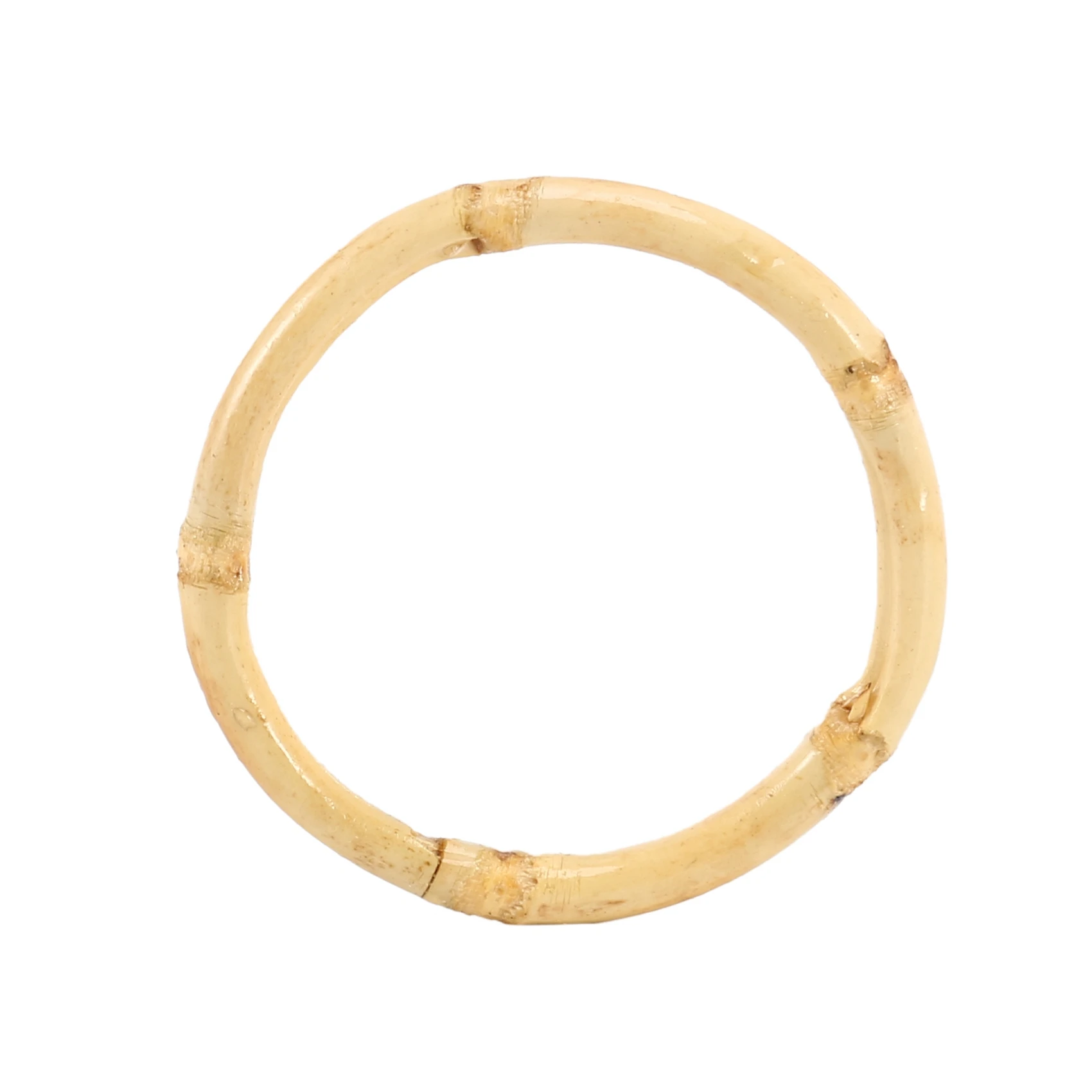 Anel de guardanapo de bambu feito à mão qualitativo natural rústico porta-guardanapo natural anéis decorações de mesa, conjunto de 6