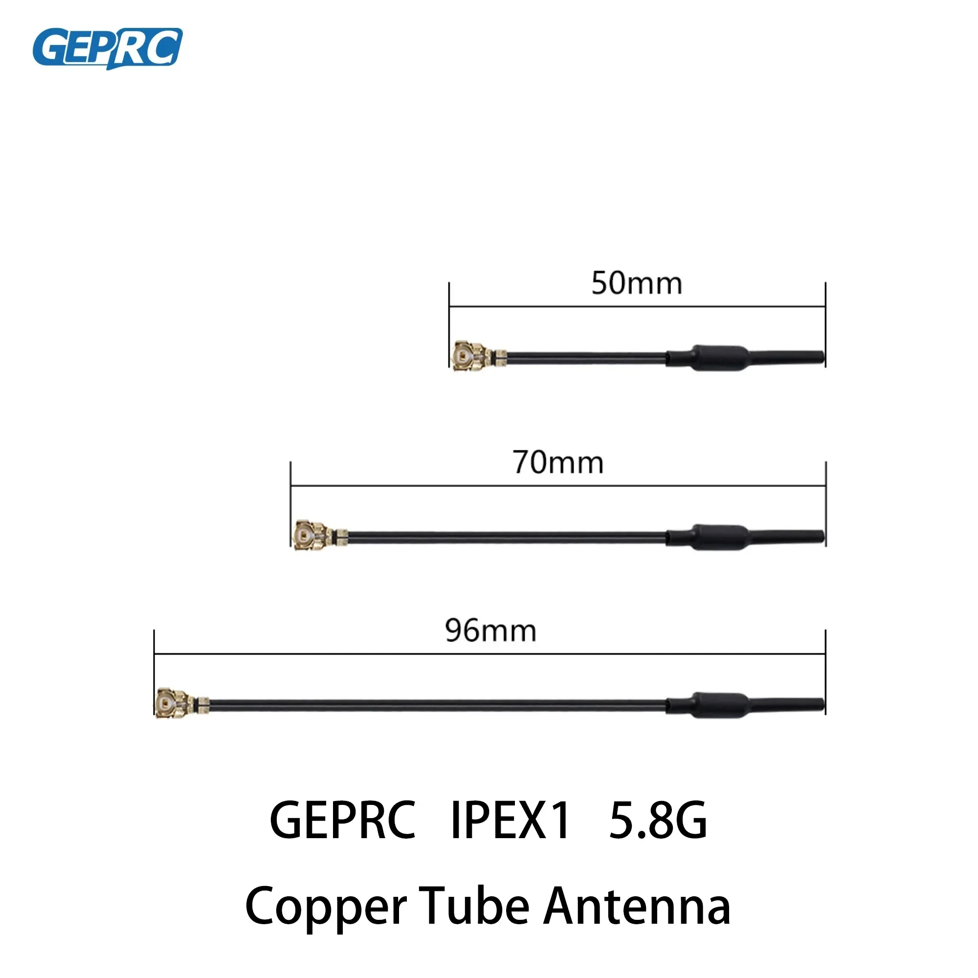 5 uds GEPRC IPEX 5,8G antena de tubo de cobre IPEX 2,4G conector 5,8 GHz DIY RC baja impedancia FPV Quadcopter Drone piezas de estilo libre