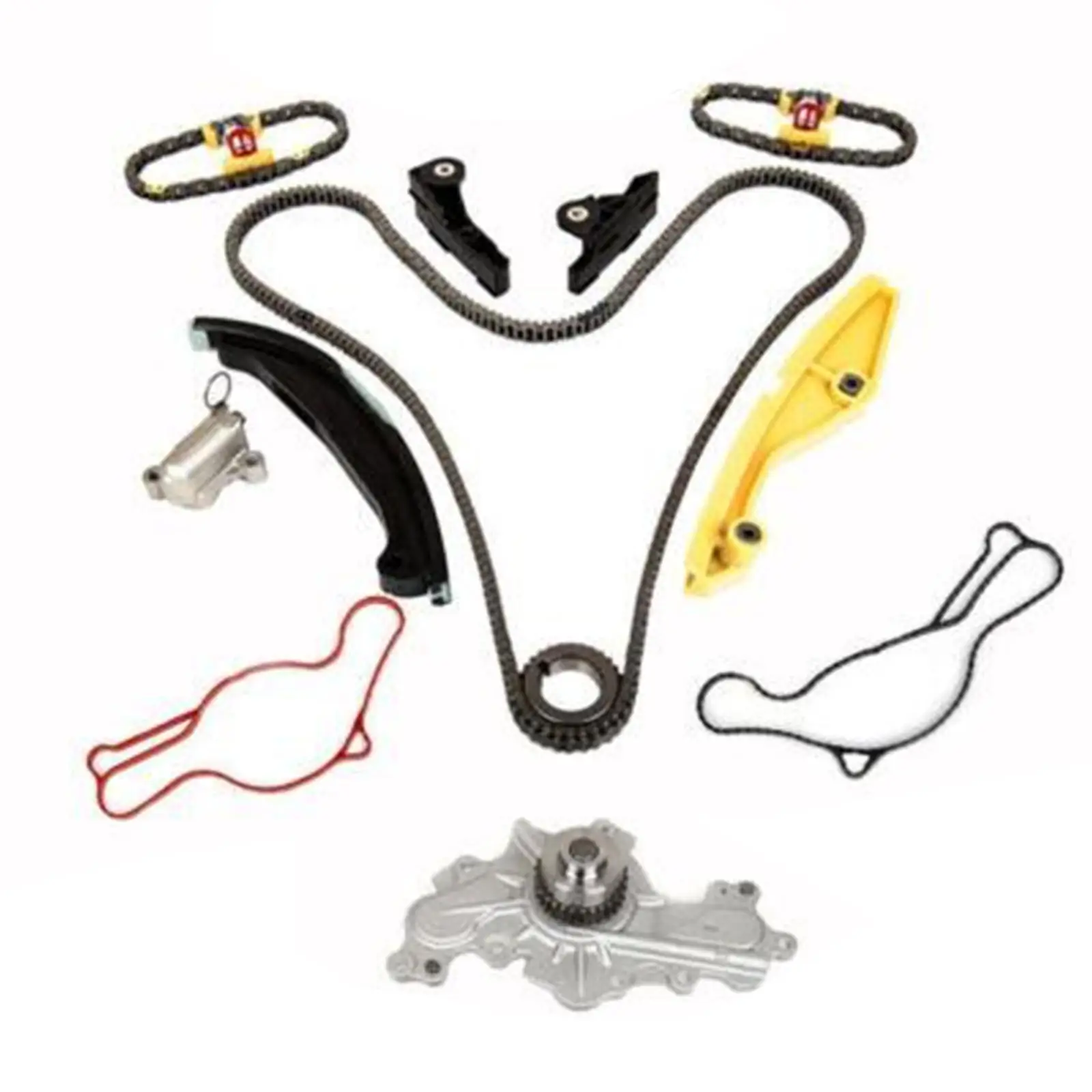 

Timing Chain Kit Water Pump Auto Accessory at4Z-6306-a at4Z-6K297-d BL3Z-6K255-a Engine Timing Chain Kit for Ford Flex Edge