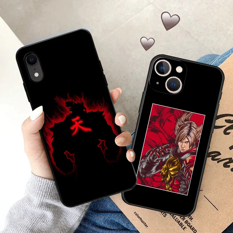 Soft Case for iphone 14 15 Pro Max 7 8 6 6S Plus SE 13 12 11 XS X XR Mini Luxury TEKKEN 7 Black Phone Cases Cover