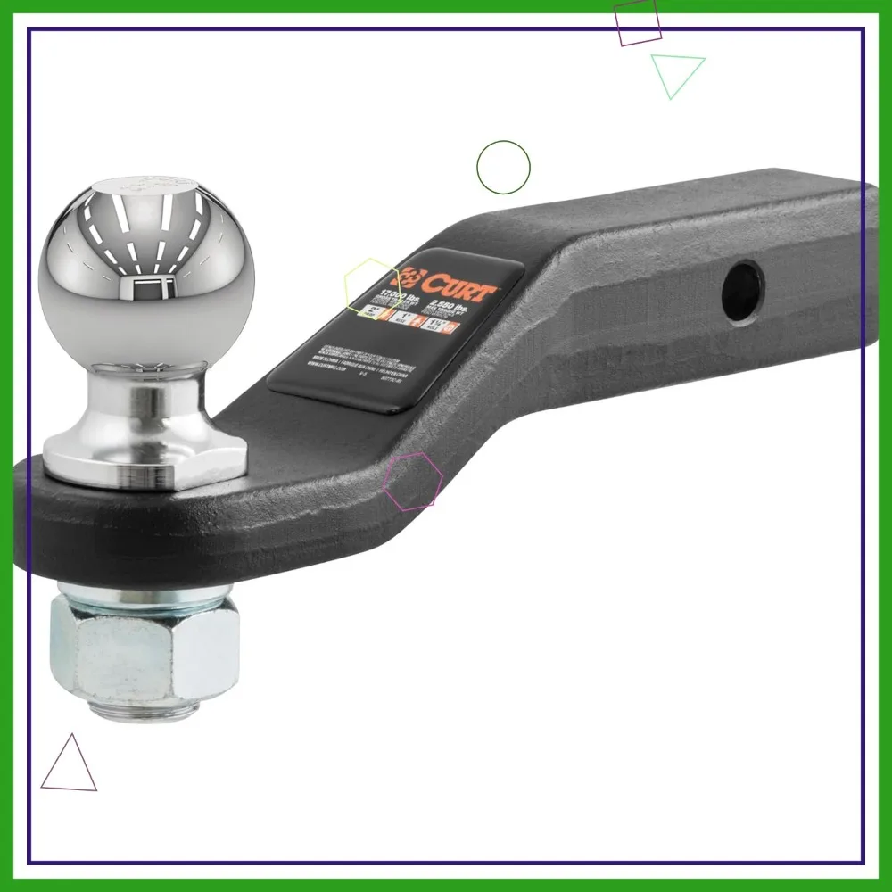 

Крепление сцепного устройства для тяжелого прицепа с шариком 2-5/16 дюймов, подходит для 2-дюймового приемника, емкостью 15 000 фунтов