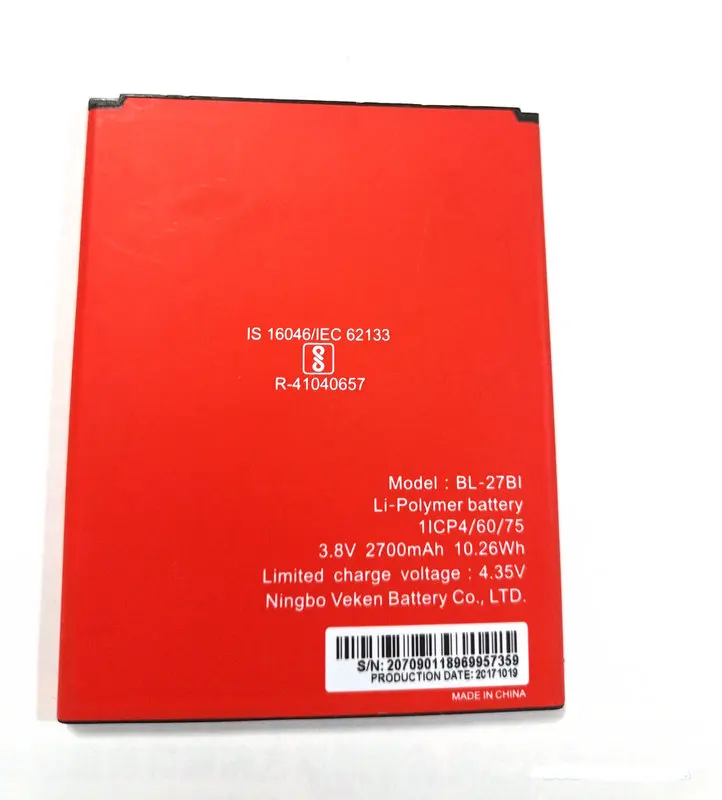 Westrock Original 2700mAh BL-27BI Battery for  ITEL Itel S41 A5 Cell Phone