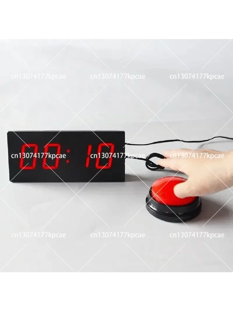 Interactive Push Button Digital Game Timer 10-Second Challenge Clock for Sports And Entertainment