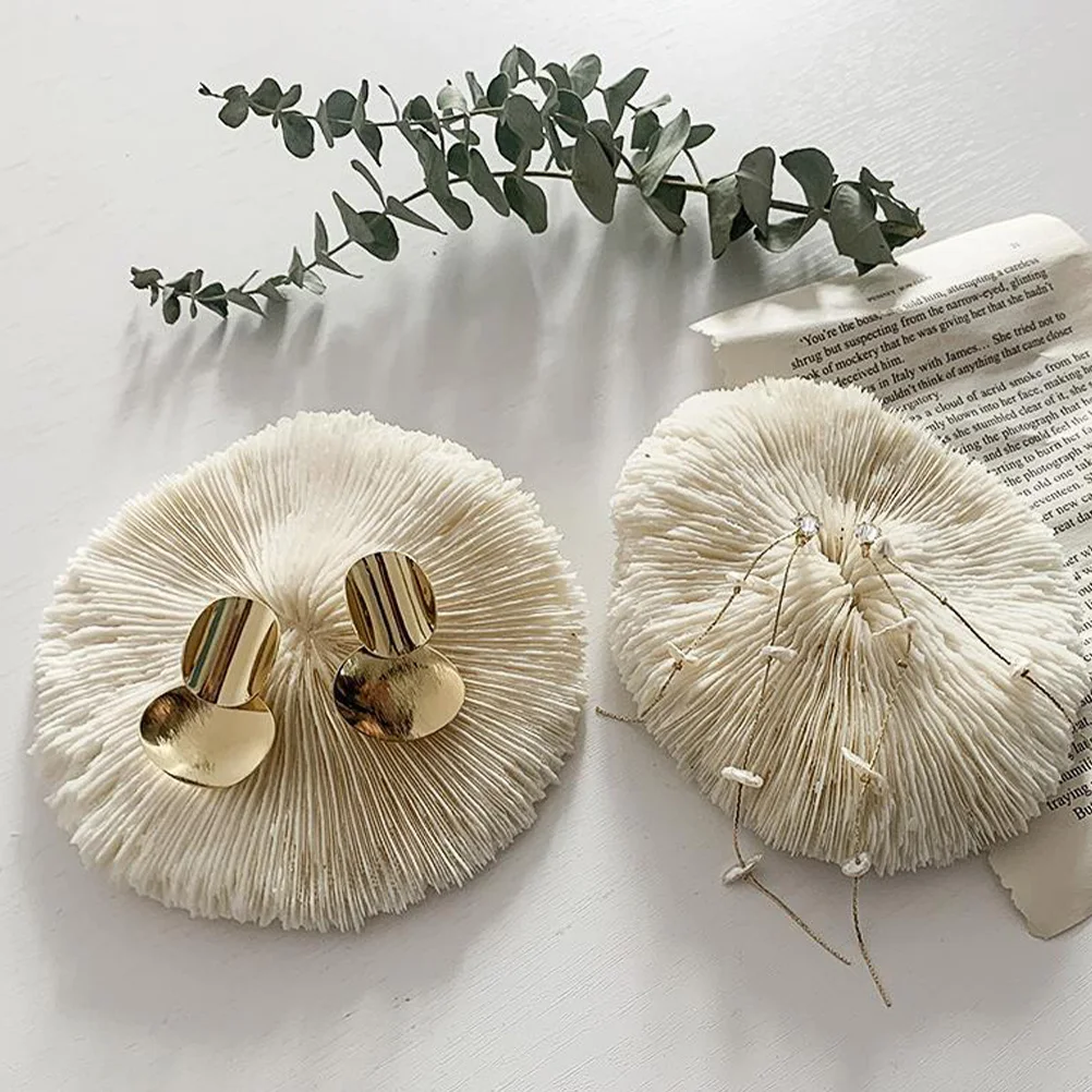 

Mushroom Designed Coral Decor Shaped Plastic Adornment Jewelry Creative Desktop Delicate Crafts Home