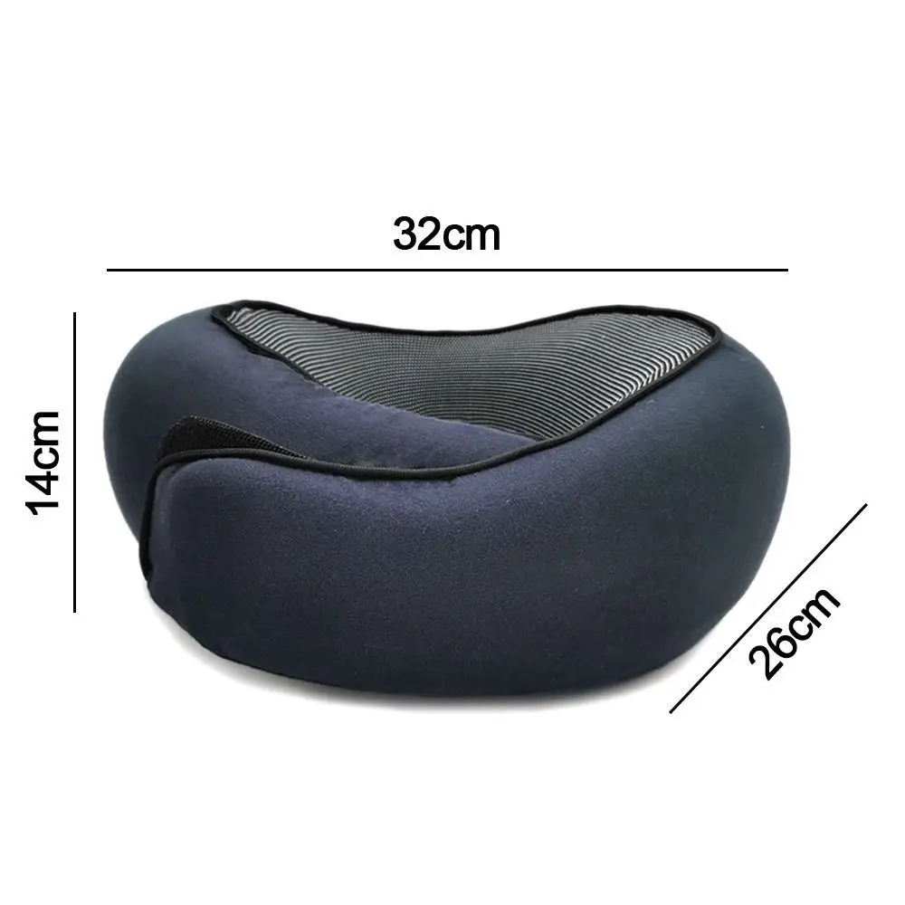 Travel Soft Neck Pillow Memory Foam U-shaped Pillow Portable Adjustable Soft Neck Support Noon Break Sleep Pillows