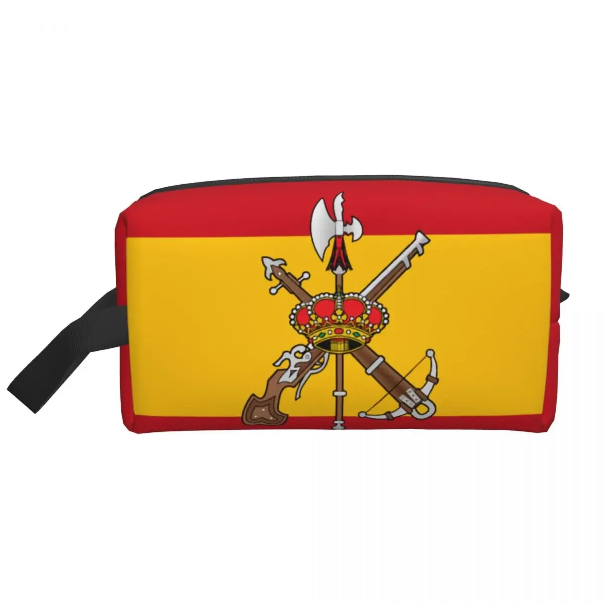 

Kawaii Spanish Legion Flag Travel Toiletry Bag Women Spain Army Proud Makeup Cosmetic Organizer Beauty Storage Dopp Kit