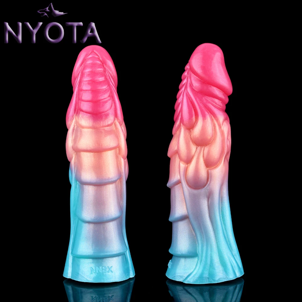 

NYOTA Unicorn Flexible Penis Sleeve Sheath Cock Rings Delay Ejaculation Silicone Wearable Dick Enlarger Extender Adult Sex Toys