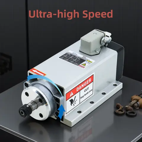 CNC Spindle 2.2kw 1.5kw 24000rpm Air Cooled Spindle Motor YL HS VFD Inverter +1 Set ER20 or ER11 Collet for CNC Milling Machine
