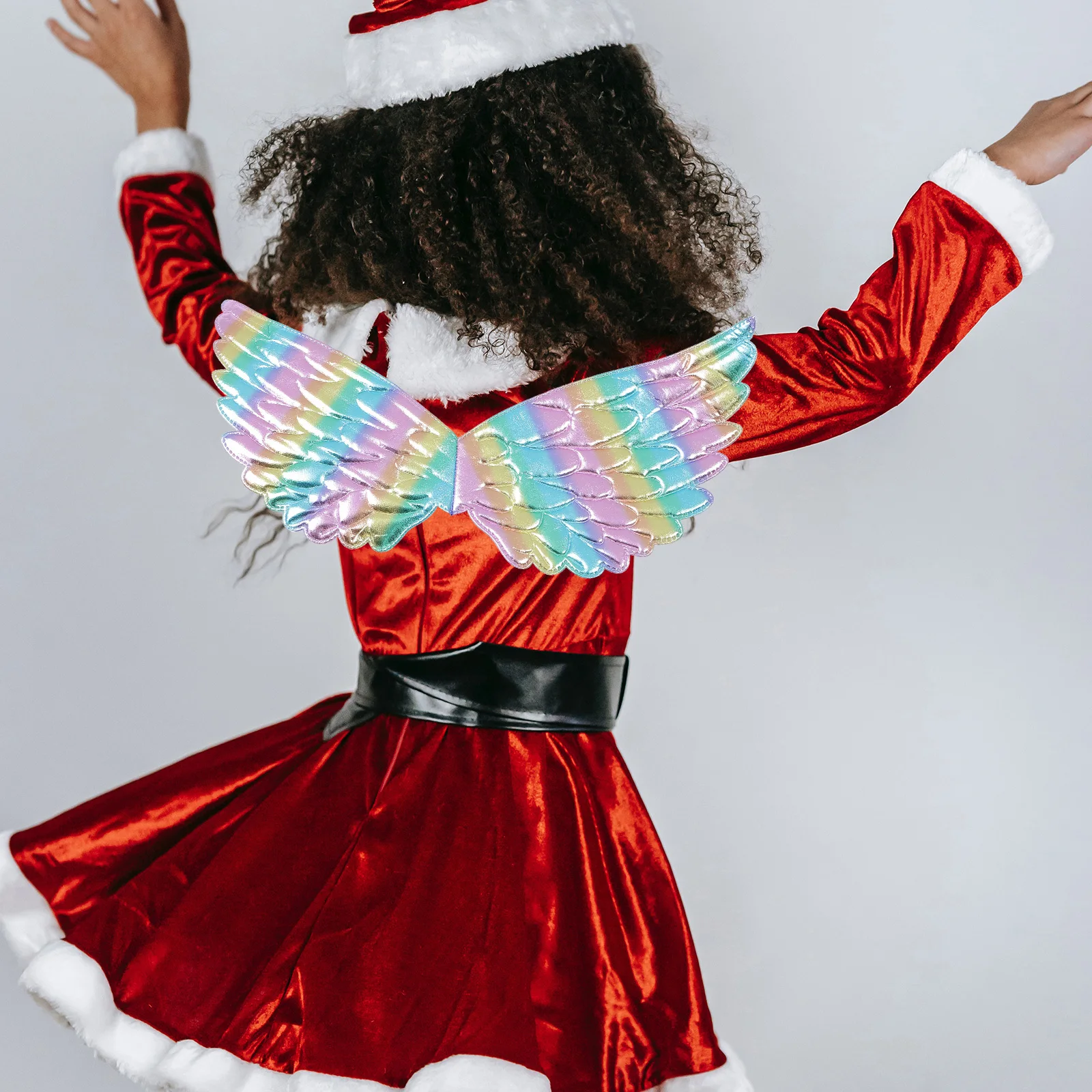 2 Stuks Kleurrijke Vleugels Cosplay Party Props Stage Performance Accessoires Opvallende Kids Kostuum Angel Wing Props