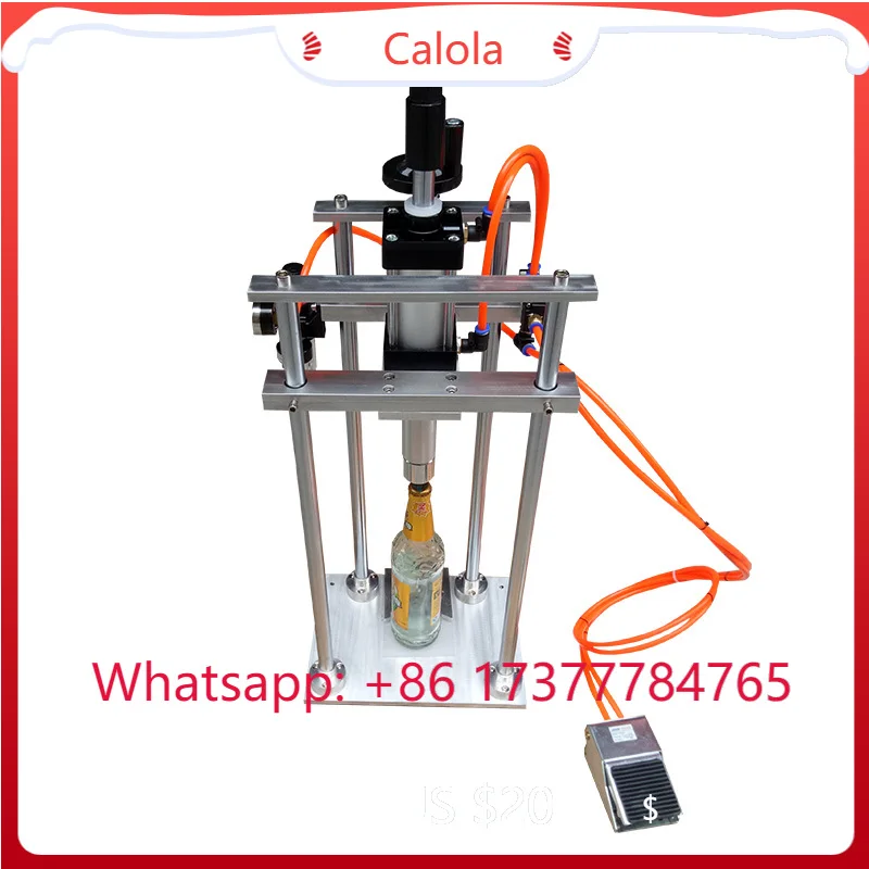 

Pneumatic Semi-Automatic Bottle Sealing Machine for Beer Olive Oil Cooking Oil Soy Vinegar