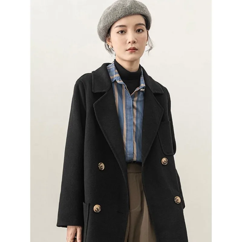 QWEEK Vintage Striped Office Lady Shirts Elegant and Youthful Woman Blouses Japanese Style Patchwork Long Sleeve Clothes Autumn