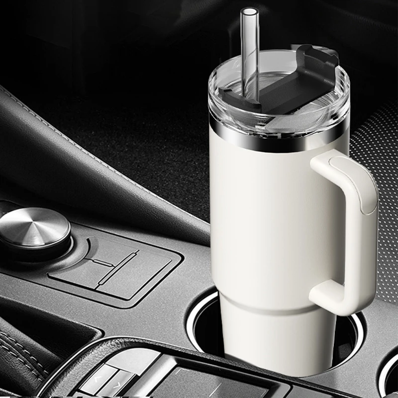 40oz زجاجة مياه حرارية الفولاذ المقاوم للصدأ سيارة فنجان القهوة فراغ معزول المحمولة الصالة الرياضية زجاجة ماء الرياضة في الهواء الطلق درينكوير