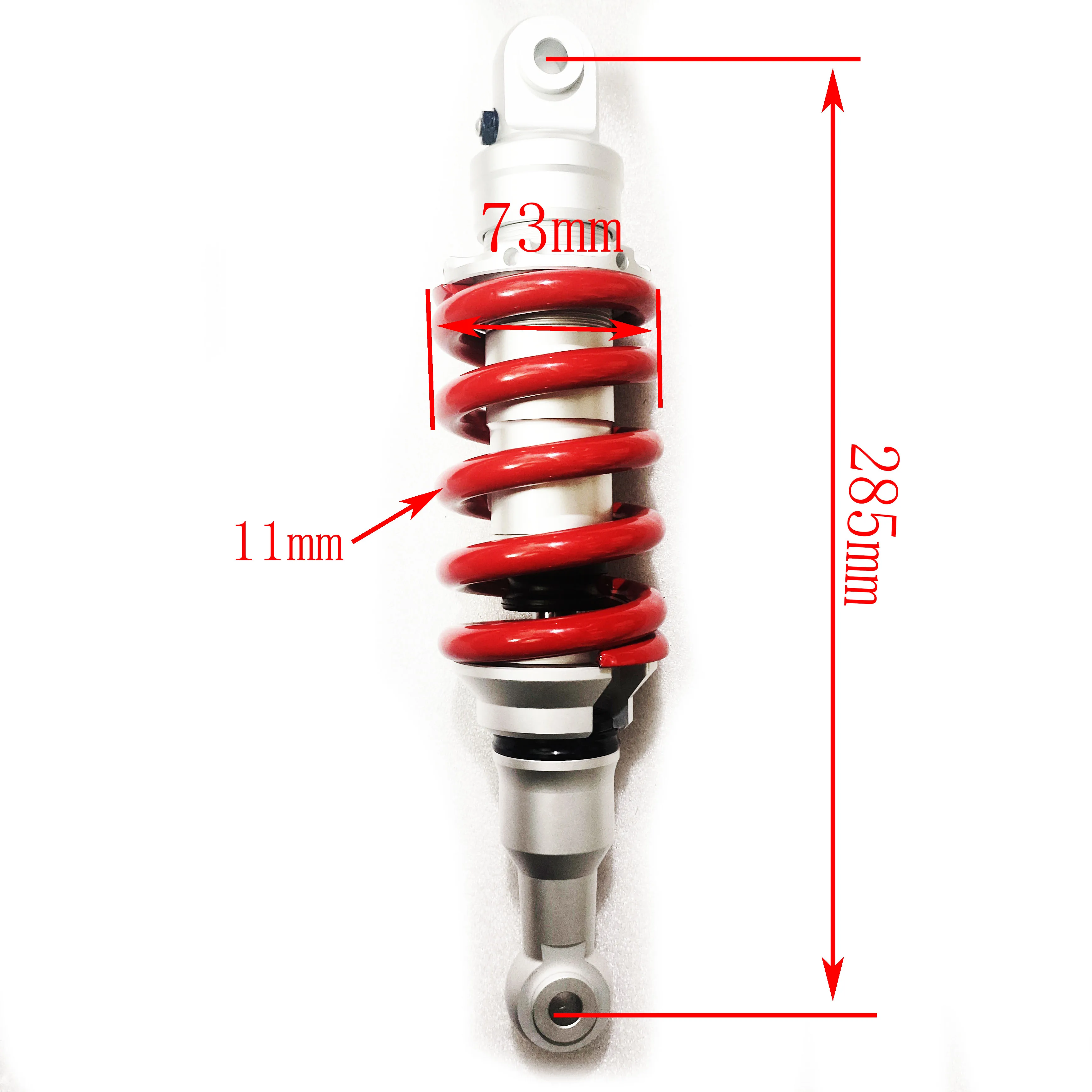 Motorcycle Shock Absorber Rear Suspension 285mm 11mm Spring for Honda Yamaha suzuki Kawasaki CB190X CBF190TR 150 GSX 200cc